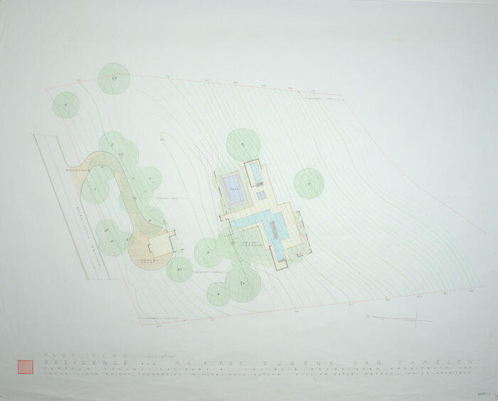 Plot Plan, House for Eugene Van Talenen
