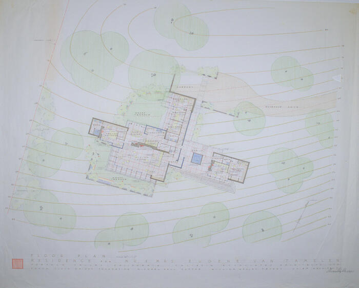 Floor Plan, House for Eugene Van Talenen