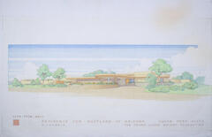 Drawing: Perspective View, House for Rostland of Arizona