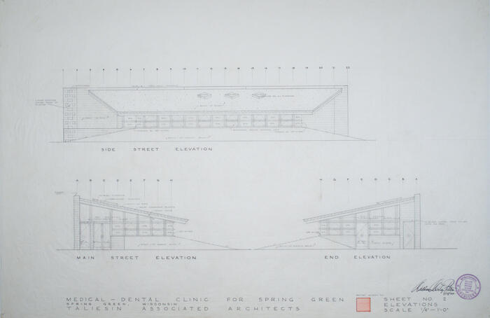 Elevations (Sheet 2), Spring Green Medical Clinic