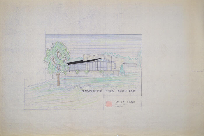Drawing: Perspective View, Remodel for E. M. LaFond of Erdman Prefabricated House