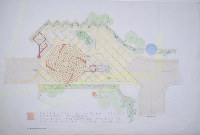 Plan of Entrance, Indian Springs Residential Community