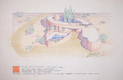 Drawing: Perspective View, House for Rodney Bendheim